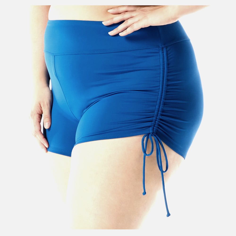 Beach House BLAKE SideTie Bikini Bottom Shorts | 22W Blue Bliss | Plus Size